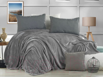 Плед Karven Super Soft Vigan Евро 200x220 / Р 942 (серый)