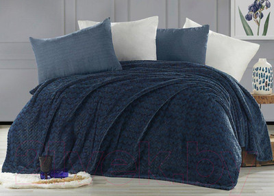 Плед Karven Super Soft Benzia 1.5 160x220 / Р 943 (индиго)