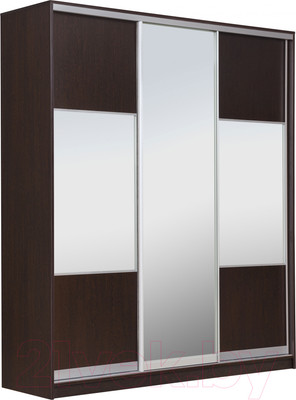 Шкаф-купе Рэйгрупп 233 VVX Elgon РГ-01.06 (венге/хром)