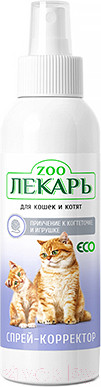 Средство для корректировки поведения животных Zooлекарь ЭКО Приучение к когтеточке и игрушке для кошек и котят (200мл)