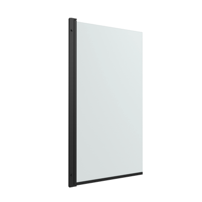 Стеклянная шторка для ванны Triton Соло-Блэк 75x140 (прозрачное стекло)