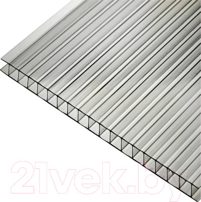 Сотовый поликарбонат TitanPlast Тонированный 2100x6000x6 0.77кг/м2 (серый)