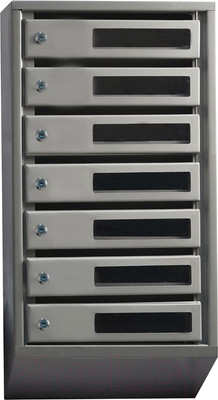 Почтовый ящик Klesto Вертикальный 7 секций (с окошком, с задней стенкой)