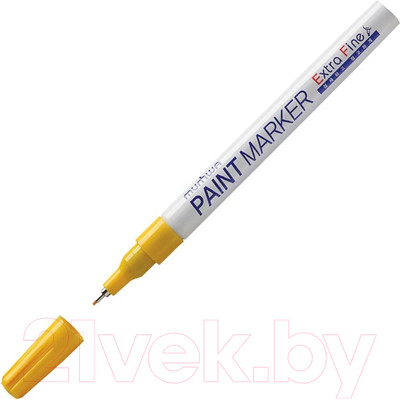 Маркер перманентный MunHwa Extra Fine Paint Marker / EFPM-08 (желтый)
