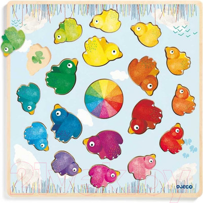 Развивающая игрушка Djeco Рамка-вкладыш Радуга / 01807