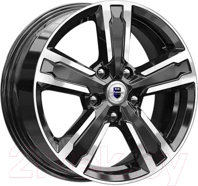 Литой диск K&K Оклахома 16x6.5" 5x105мм DIA 56.6мм ET 38мм Алмаз черный