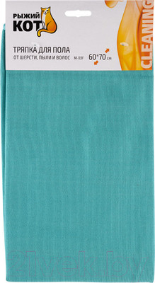 Салфетка хозяйственная Рыжий кот От шерсти и пыли M-03F / 101189