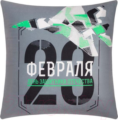 Подушка декоративная Этель Самолет / 9101176 (40x40, велюр)