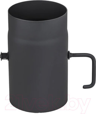 Шибер для дымохода КПД 250мм 2мм 180 (черный)