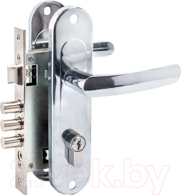 Замок врезной Зенит ЗВ7-60.1-02 (хром)