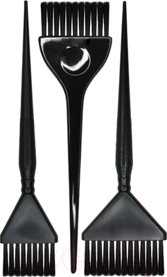 Набор кистей для окрашивания волос Flawle 1.501.01 (3шт, черный)