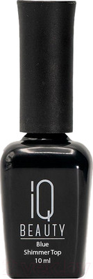Топовое покрытие для лака IQ Beauty №109 Blue Голубой шиммер (10мл)