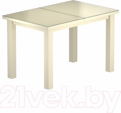 Обеденный стол Васанти Плюс ВС-02 140/180x80М (бежевый матовый)