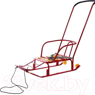 Санки детские Ника Тимка 5 Комфорт+ / Т5К+/К (красный)