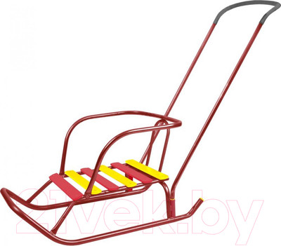 Санки детские Ника Ветерок 6 / В6/АЛ2 (алый)