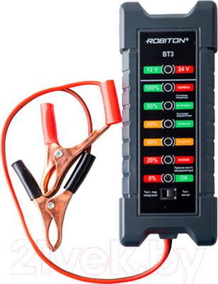 Тестер аккумуляторной батареи Robiton BT3 / БЛ18133
