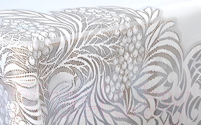 Скатерть Лента Д109 250x160 (белый)