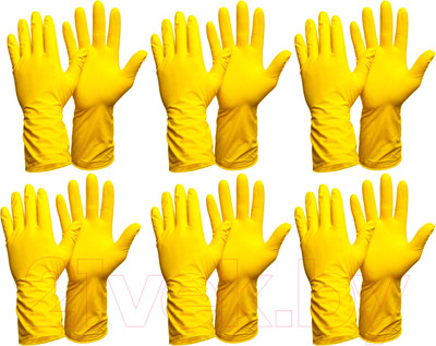 Перчатки хозяйственные Gward Iris G40 (S, 6 пар)