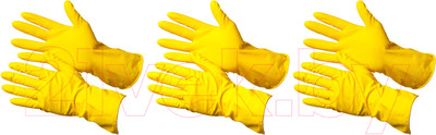 Перчатки хозяйственные Gward Lotos (К20) G60 (L, 3 пары)