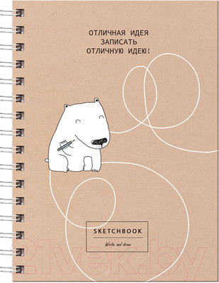 Скетчбук BG Отличная идея / СТ5гр80_лм_вл 9874 (80л)