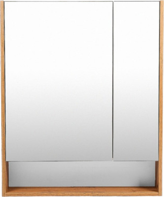 Шкаф с зеркалом для ванной Viant Мальта 70 / VMAL70-ZSH