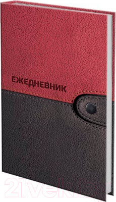 Ежедневник Brauberg Кожа бордо / 121592