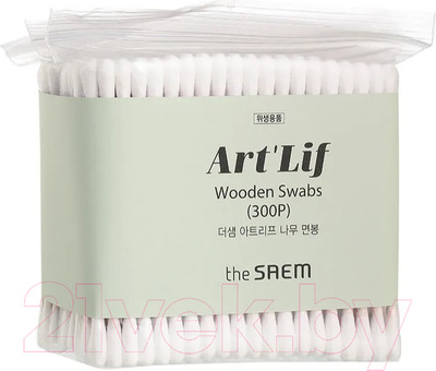 Ватные палочки The Saem Art'Lif Wooden Swabs (300шт)