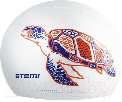 Шапочка для плавания Atemi PU 305 (белый)