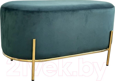 Пуф M-City Zen / 629M04974 (Bluvel-78 зеленый/золото)