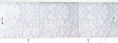 Экран для ванны Alavann Оптима 150 (светло-серый мрамор)