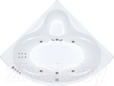 Ванна акриловая Triton Сабина 160x160 Экстра Комфорт Flat (с гидромассажем)