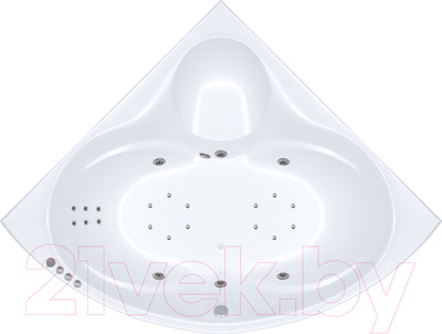 Ванна акриловая Triton Сабина 160x160 Экстра Люкс Flat (с гидромассажем)