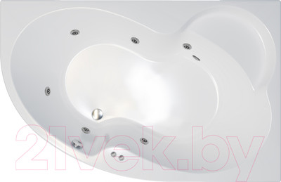 Ванна акриловая Triton Мари 170x110 L Базовая Flat (с гидромассажем)