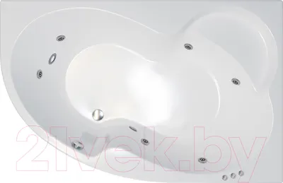 Ванна акриловая Triton Мари 170x110 L Релакс Flat (с гидромассажем)