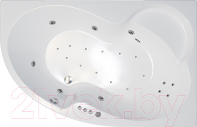 Ванна акриловая Triton Мари 170x110 L Люкс Flat (с гидромассажем)