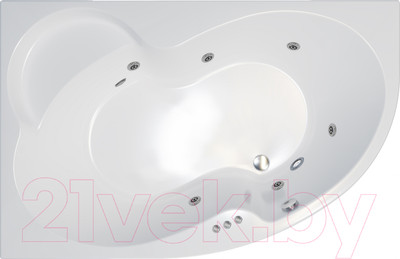 Ванна акриловая Triton Мари 170x110 R Релакс Flat (с гидромассажем)