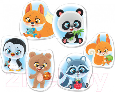 Развивающая игра Русский стиль Зверята / 02559