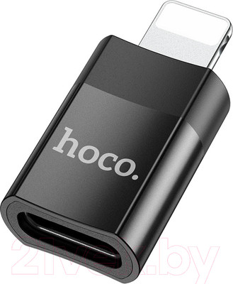 Адаптер Hoco UA17 iP Male 0 Type-C female USB2.0 (черный)