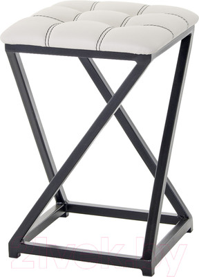 Табурет AMC Comfort 8К1.12 (кожзам белый/черный)
