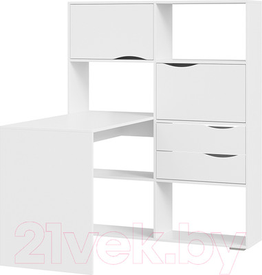 Письменный стол ТриЯ Тип 7 (белый ясень)