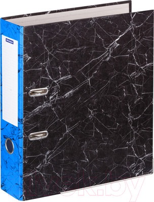 Папка-регистратор OfficeSpace 274411 (черный/синий мрамор)