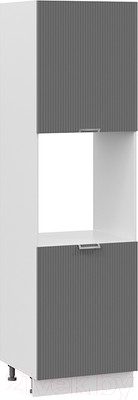 Шкаф-пенал кухонный ТриЯ Кимберли 1П6 (белый/титан)