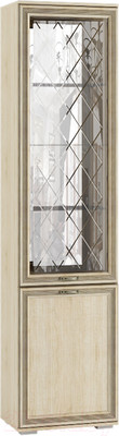 Шкаф-пенал с витриной Тэкс Ливорно ЛШ-4 (дуб сонома)