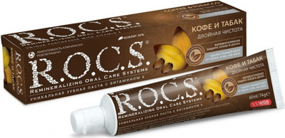 Зубная паста R.O.C.S. Кофе и табак (74г)