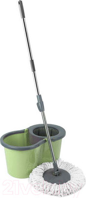 Набор для уборки Verde Spin Mop (оливковый)