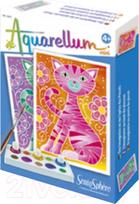 Набор для творчества SentoSphere Aquarellum Кошки Мини / 6003