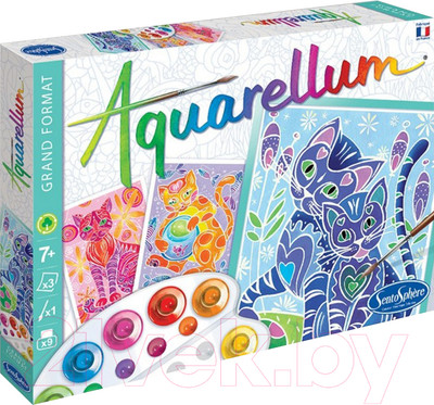 Набор для творчества SentoSphere Aquarellum Кошки / 6280