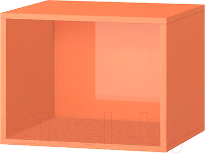 Полка вкладная Тэкс Милан куб (акрил оранж)