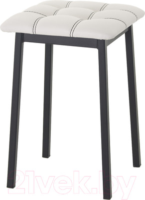 Табурет AMC Comfort 7К1.12 (кожзам белый/черный)