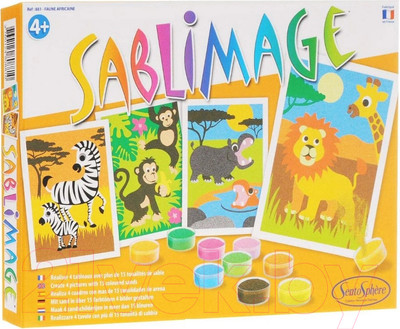 Набор для творчества SentoSphere Песочные картинки. Африка / 881